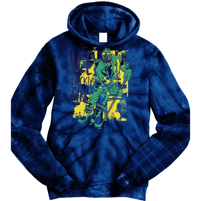 Ice Hockey Girl Tie Dye Hoodie