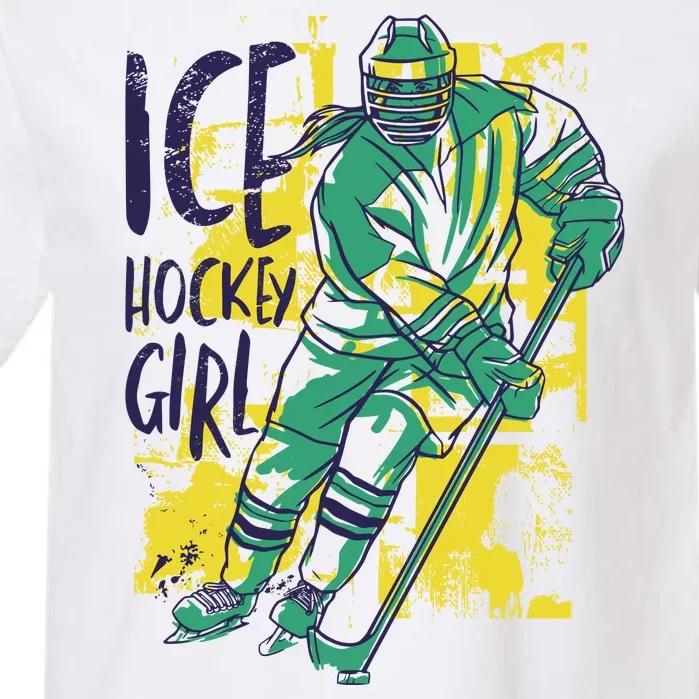 Ice Hockey Girl Garment-Dyed Heavyweight T-Shirt