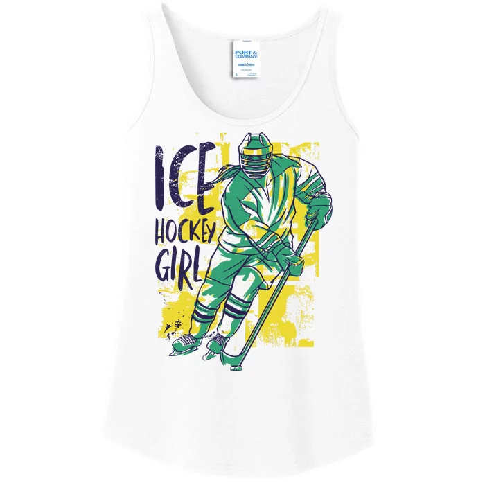 Ice Hockey Girl Ladies Essential Tank