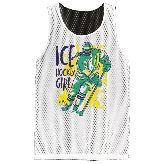 Ice Hockey Girl Mesh Reversible Basketball Jersey Tank