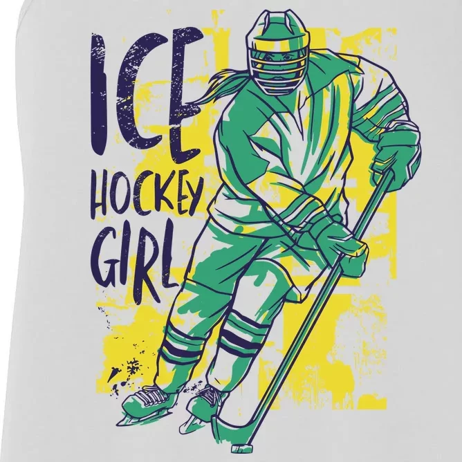 Ice Hockey Girl Women's Racerback Tank