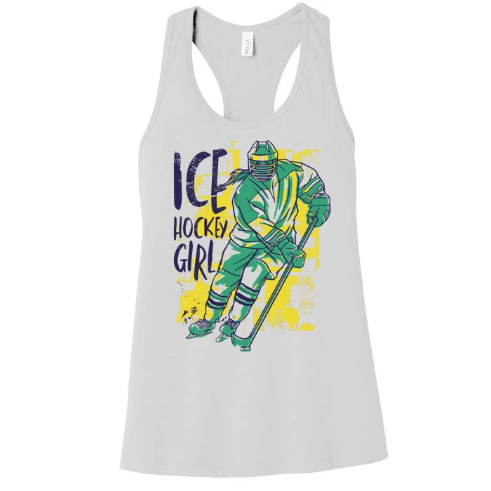 Ice Hockey Girl Women's Racerback Tank