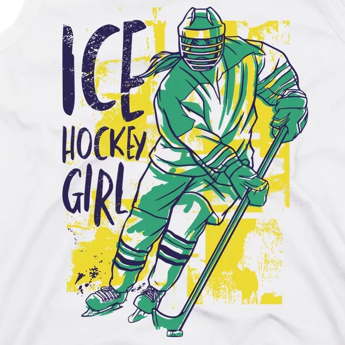 Ice Hockey Girl Tank Top