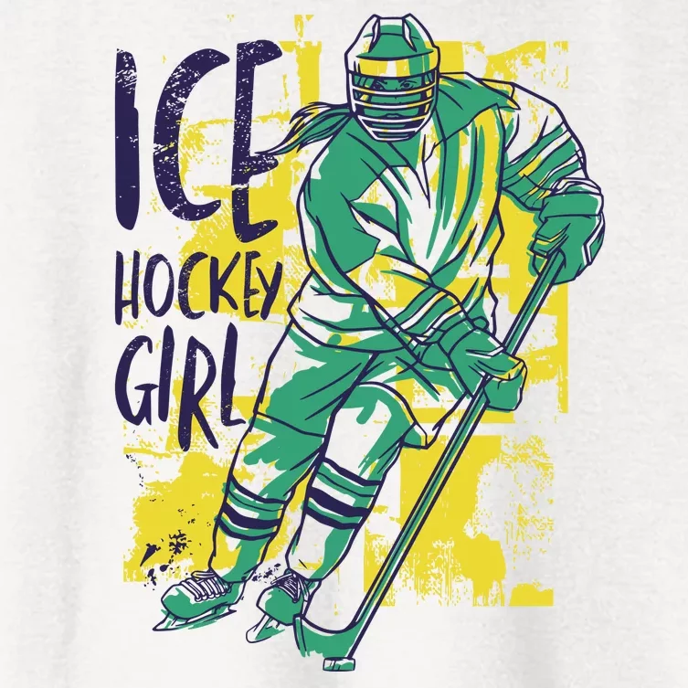 Ice Hockey Girl Women's Crop Top Tee