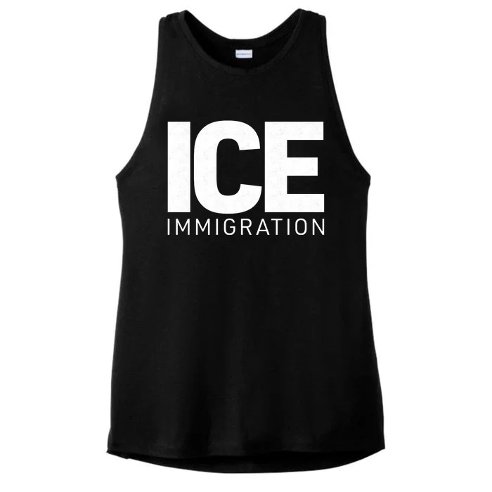 ICE Immigration Ladies Tri-Blend Wicking Tank