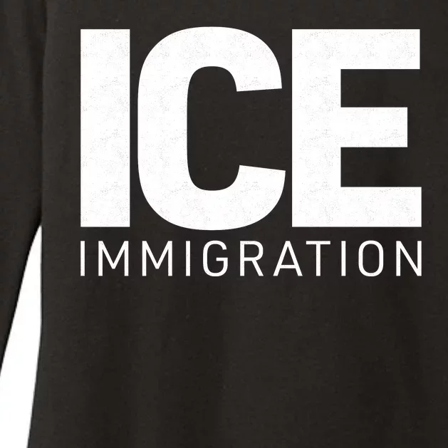 ICE Immigration Womens CVC Long Sleeve Shirt