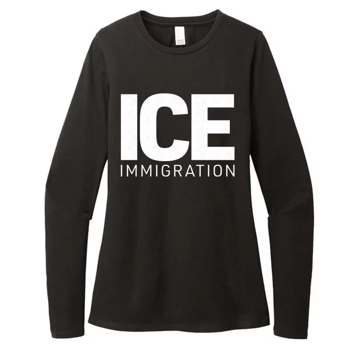 ICE Immigration Womens CVC Long Sleeve Shirt