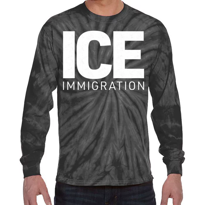 ICE Immigration Tie-Dye Long Sleeve Shirt