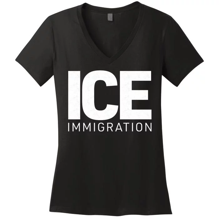 ICE Immigration Women's V-Neck T-Shirt