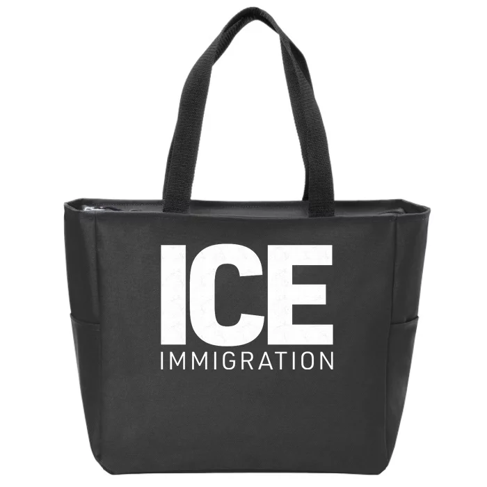 ICE Immigration Zip Tote Bag