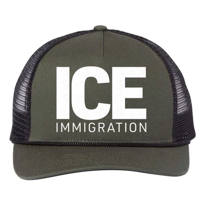 ICE Immigration Retro Rope Trucker Hat Cap