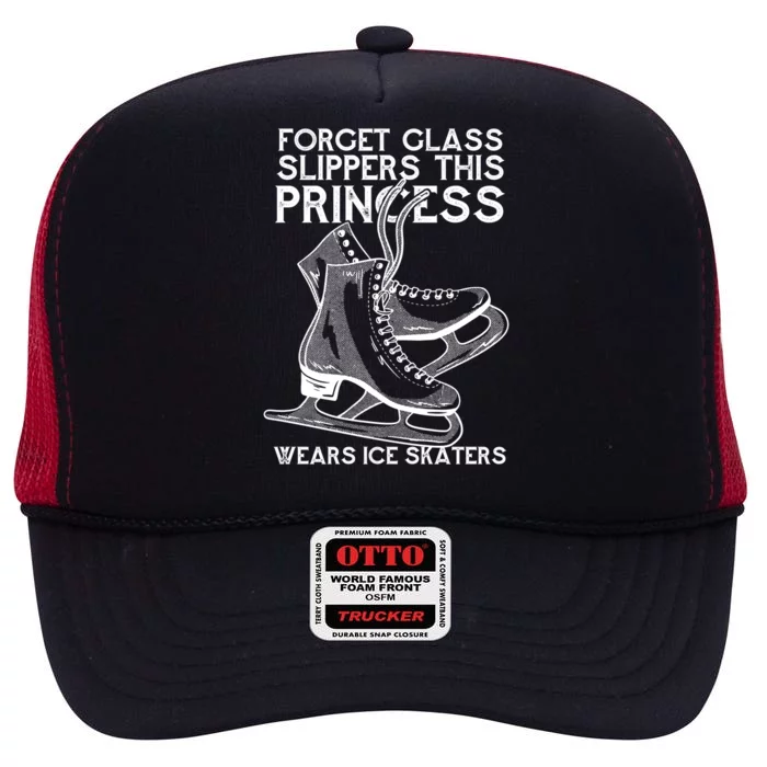 Ice Skating Princess High Crown Mesh Trucker Hat