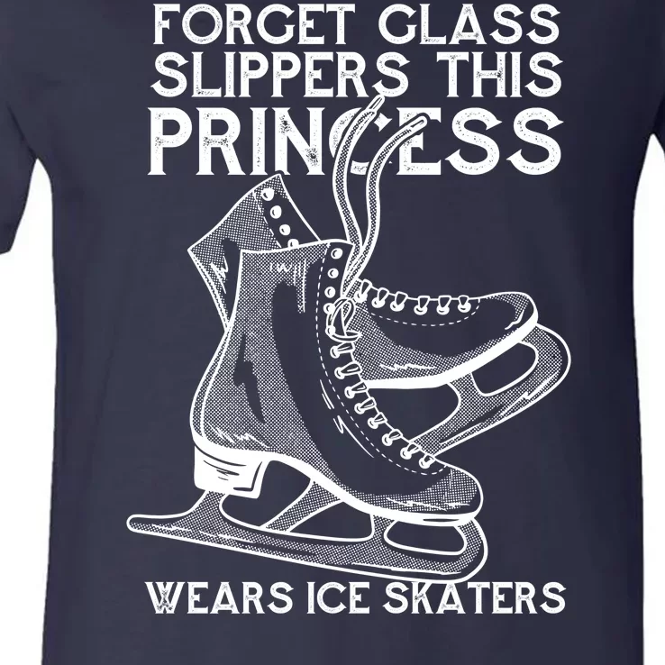 Ice Skating Princess V-Neck T-Shirt