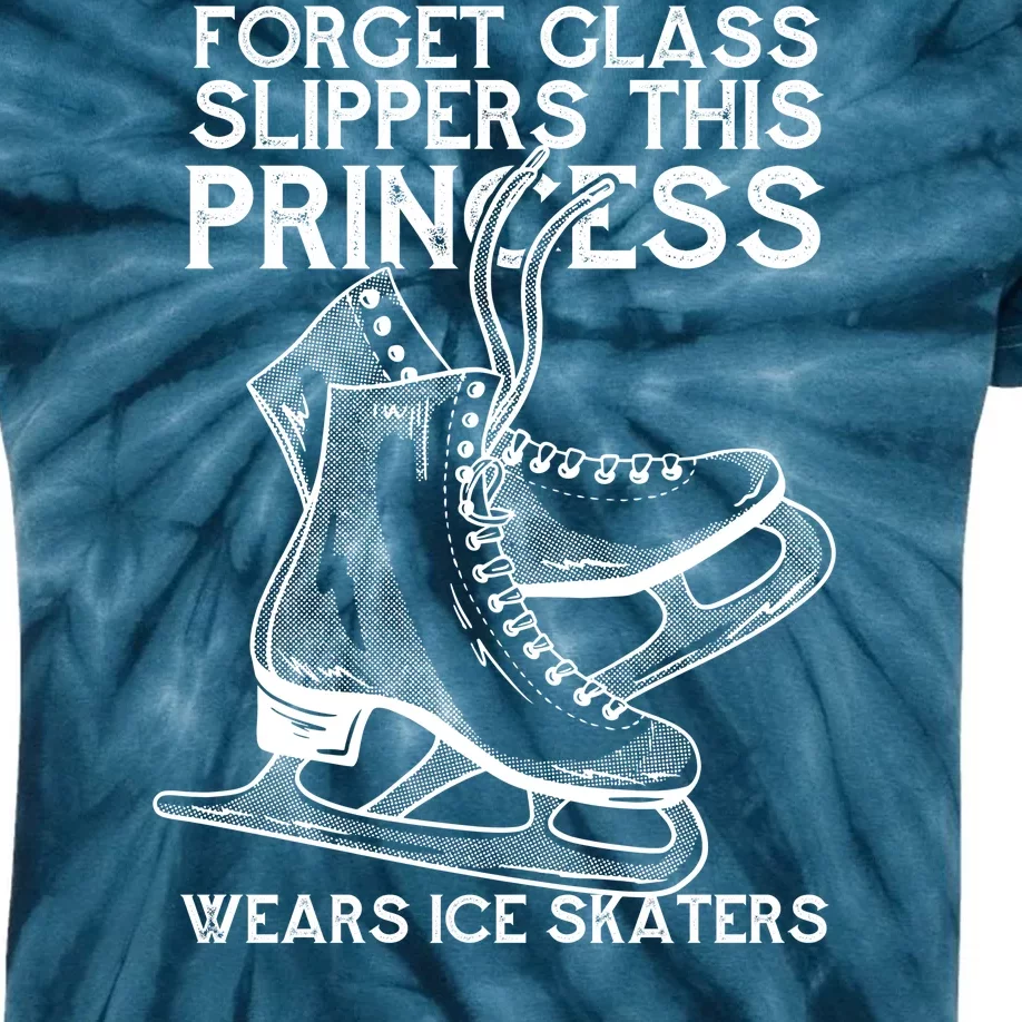 Ice Skating Princess Kids Tie-Dye T-Shirt