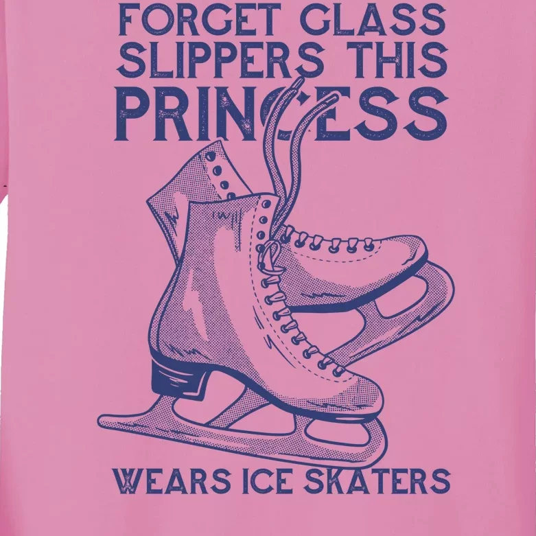 Ice Skating Princess Kids Long Sleeve Shirt