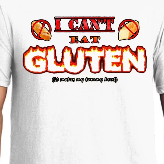 I Cant Eat Gluten It Makes My Tummy Hurt Pajama Set