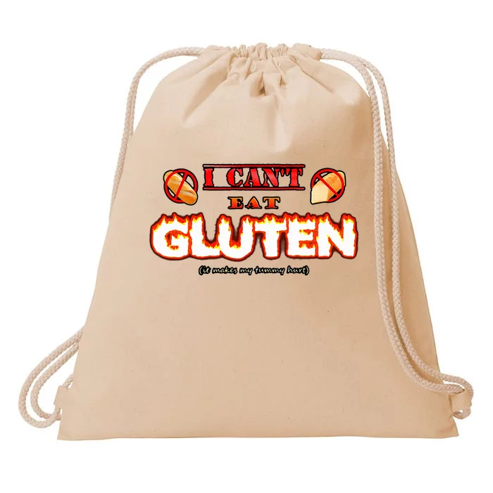 I CanT Eat Gluten It Makes My Tummy Hurt Drawstring Bag