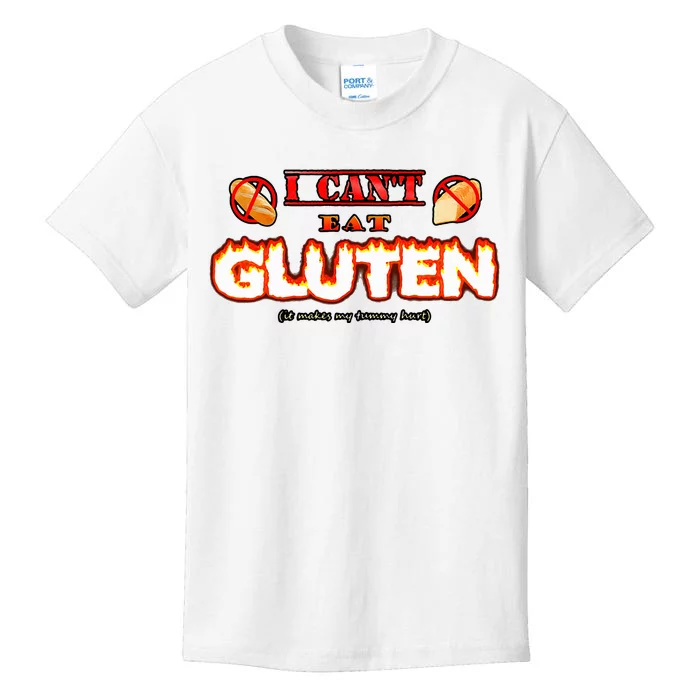 I CanT Eat Gluten It Makes My Tummy Hurt Kids T-Shirt