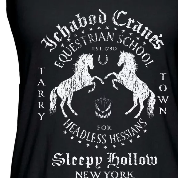 Ichabod Crane Equestrian School Sleepy Hollow Ladies Essential Flowy Tank