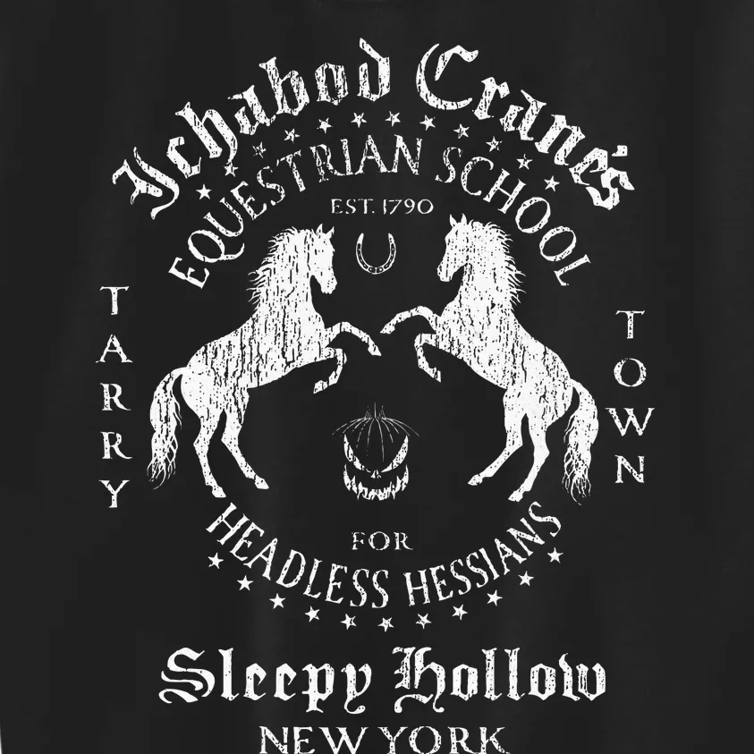 Ichabod Crane Equestrian School Sleepy Hollow Kids Sweatshirt