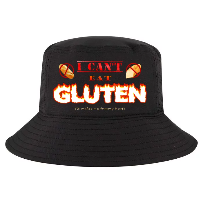 I Cant Eat Gluten It Makes My Tummy Hurt Cool Comfort Performance Bucket Hat