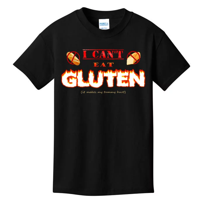 I Cant Eat Gluten It Makes My Tummy Hurt Kids T-Shirt