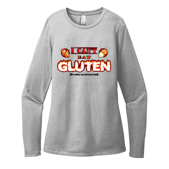 I CanT Eat Gluten It Makes My Tummy Womens CVC Long Sleeve Shirt