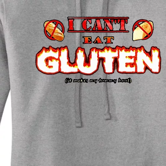 I CanT Eat Gluten It Makes My Tummy Women's Pullover Hoodie