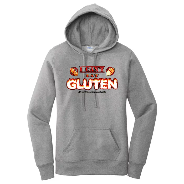 I CanT Eat Gluten It Makes My Tummy Women's Pullover Hoodie