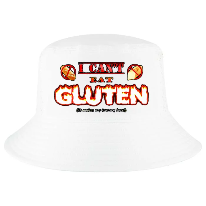 I CanT Eat Gluten It Makes My Tummy Cool Comfort Performance Bucket Hat