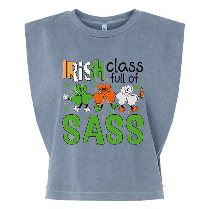 Irish Class Full Of Sass Garment-Dyed Women's Muscle Tee