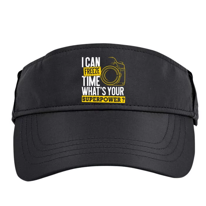 I Can Freeze Time Superpower Photographer Camera Adult Drive Performance Visor