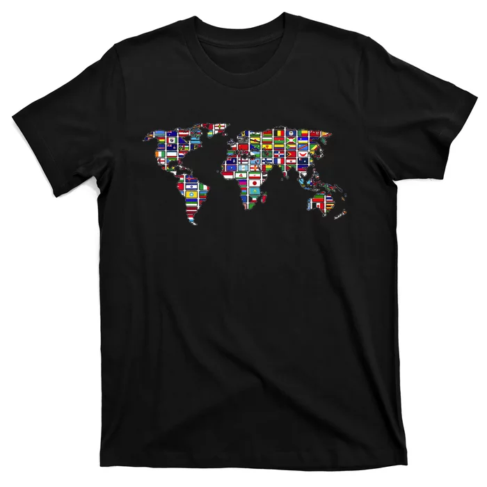 International Country Flags Traveling Countries World Flags T-Shirt