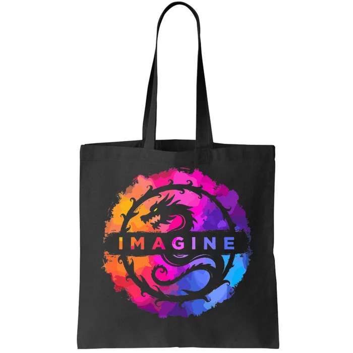 Imagine Colorful Fantasy Tote Bag