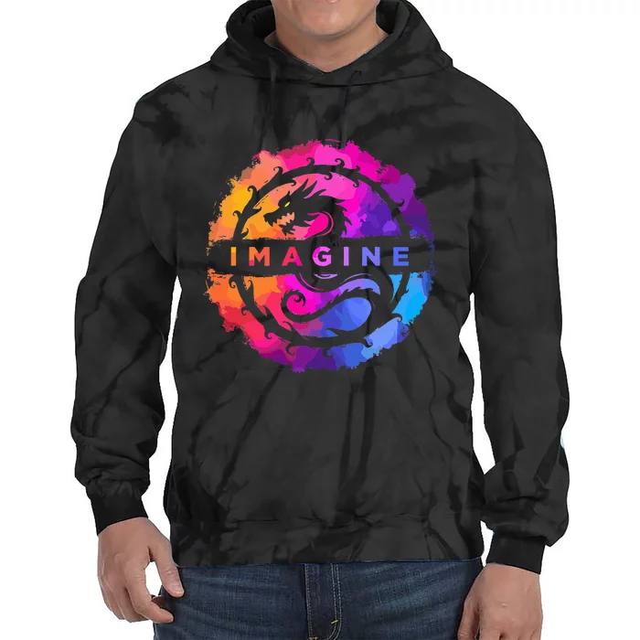 Imagine Colorful Fantasy Tie Dye Hoodie