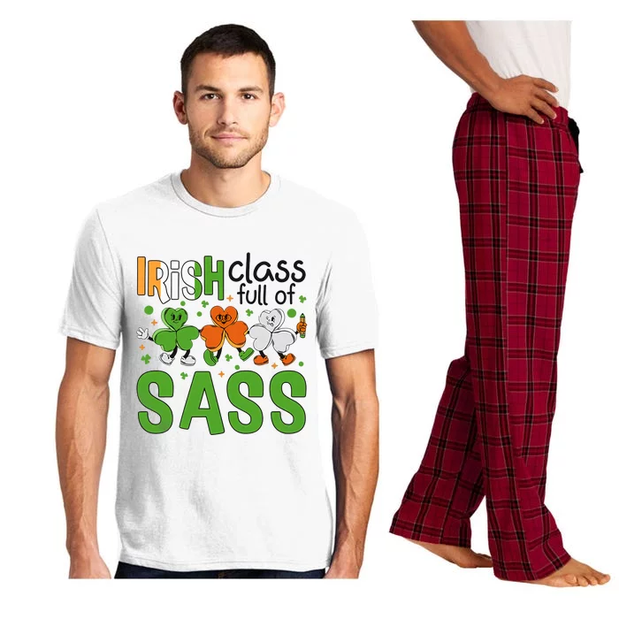 Irish Class Full Of Sass Teacher Gift Lucky Teacher Life Saint Patrick's Day Pajama Set