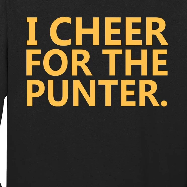 I Cheer For The Punter Iowa Long Sleeve Shirt