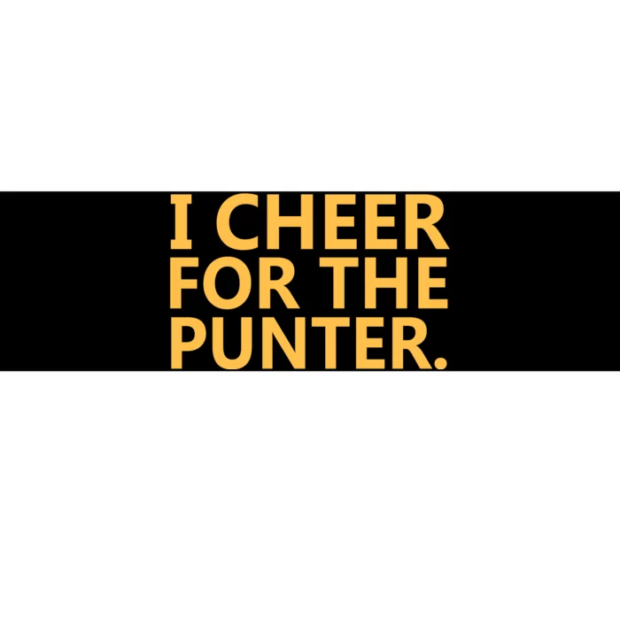 I Cheer For The Punter Iowa Bumper Sticker