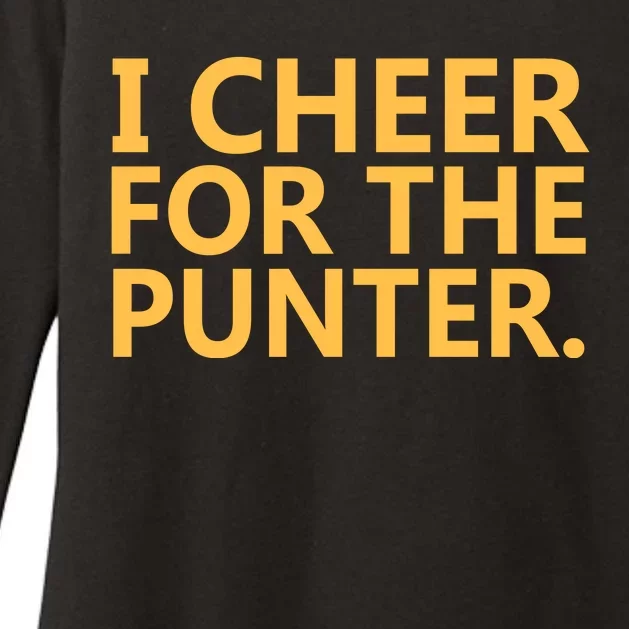 I Cheer For The Punter Iowa Womens CVC Long Sleeve Shirt