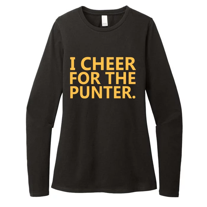 I Cheer For The Punter Iowa Womens CVC Long Sleeve Shirt