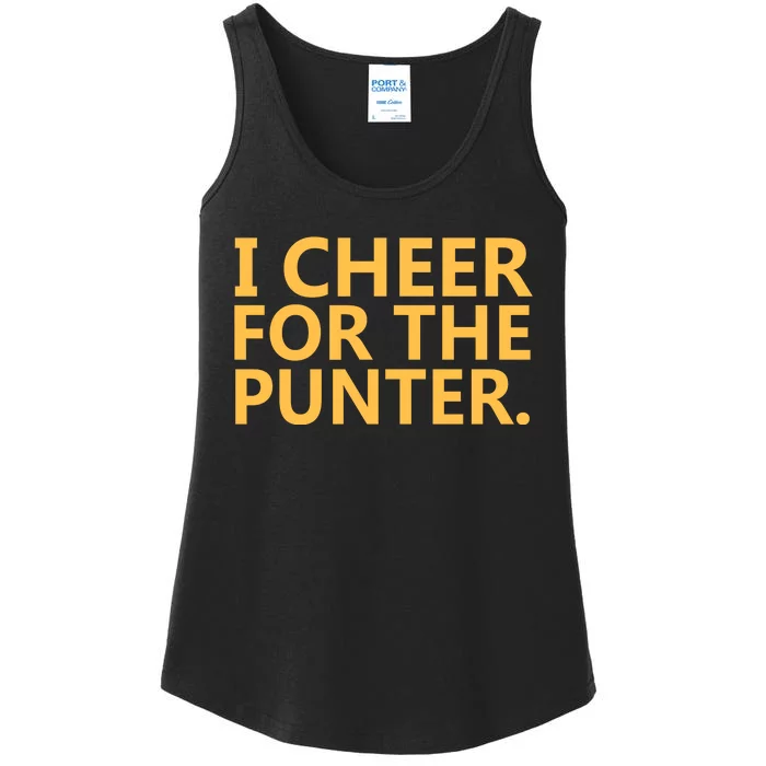 I Cheer For The Punter Iowa Ladies Essential Tank