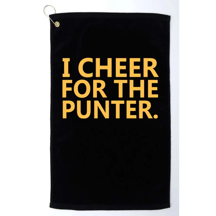 I Cheer For The Punter Iowa Platinum Collection Golf Towel