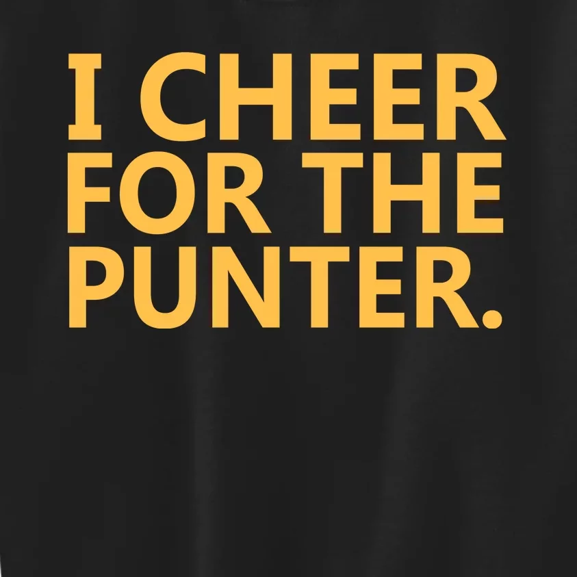 I Cheer For The Punter Iowa Kids Sweatshirt