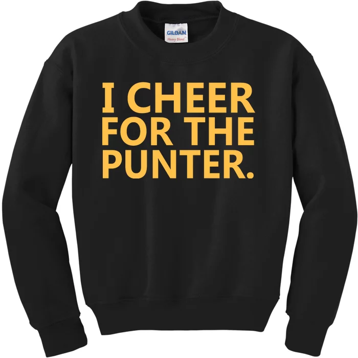 I Cheer For The Punter Iowa Kids Sweatshirt