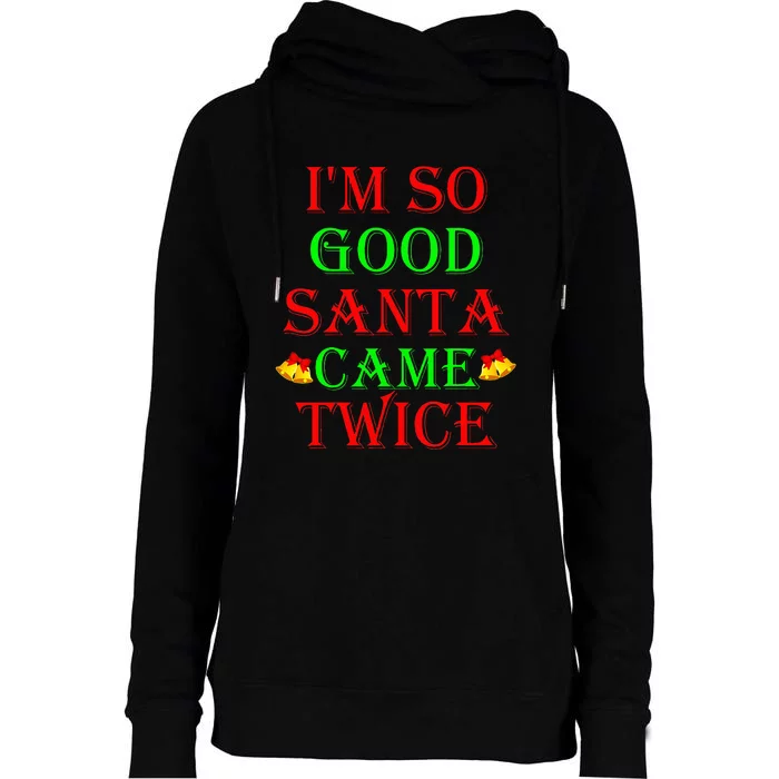 Inappropriate Christmas Funny Xmas Party Gift Womens Funnel Neck Pullover Hood