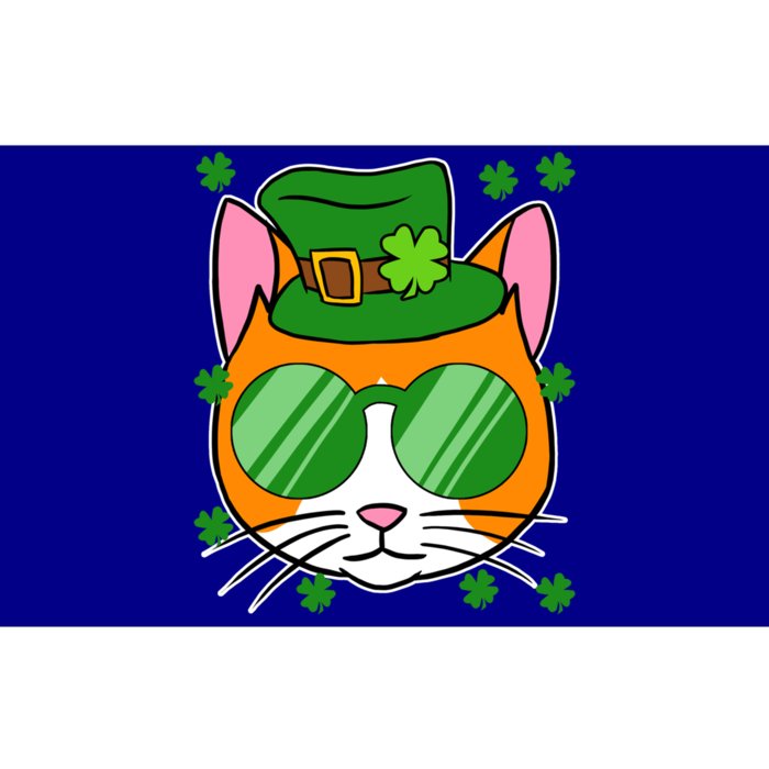 Irish Cat Funny St Patrick's Day Shamrock Hat Holiday Humor Cute Gift Bumper Sticker