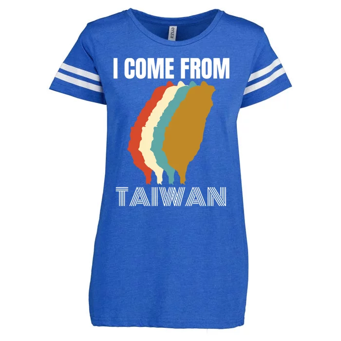 I Come From Taiwan Gift Enza Ladies Jersey Football T-Shirt