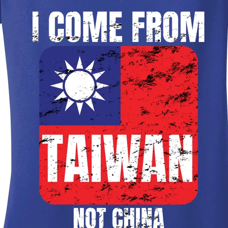 I Come From Taiwan Not China Gift Women's V-Neck T-Shirt