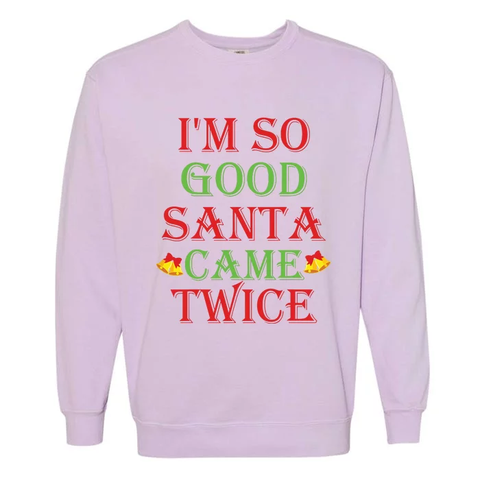 Inappropriate Christmas Funny Xmas Party Gift Garment-Dyed Sweatshirt