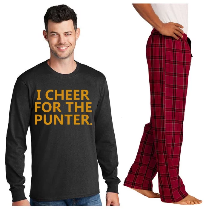 I Cheer For The Punter Long Sleeve Pajama Set